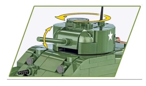 Конструктор танк Historical Collection World War II 2715 Sherman M4A1 COBI 2715 (2008923)