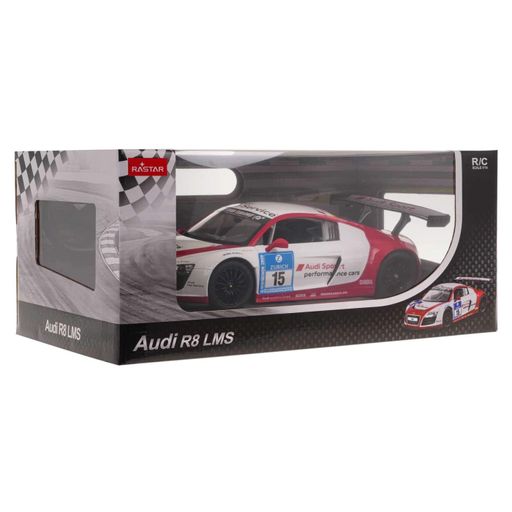 Машинка на радиоуправлении Audi R8 LMS Performance 1:14 белая RASTAR – спортивная лицензионная модель, пульт 2,4 ГГц (2008985)
