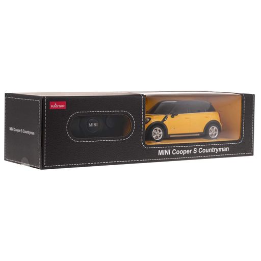 Машинка на радиоуправлении Mini Countryman 1:24 жёлтая RASTAR – компактная лицензионная модель, пульт 2,4 ГГц (2008989)