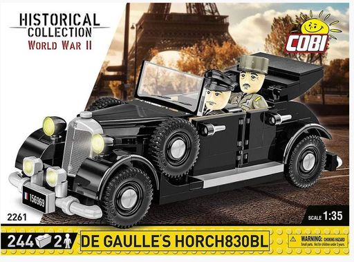 Конструктор COBI Автомобіль Шарля де Голля Horch 830BL 1:35 244 деталі (2009009)