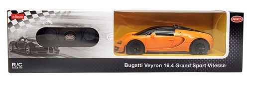Машинка на управлении Bugatti Veyron Grand Sport 1:24 Rastar 47000 оранжевый (2009014)