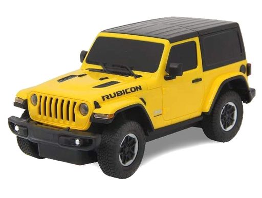 Машинка на управлении Jeep Wrangler JL 1:24 Rastar 79500 желтый (2009036)