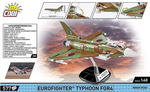 Конструктор истребитель Eurofighter Typhoon FGR4 "GiNA" COBI 5843 (2009061)