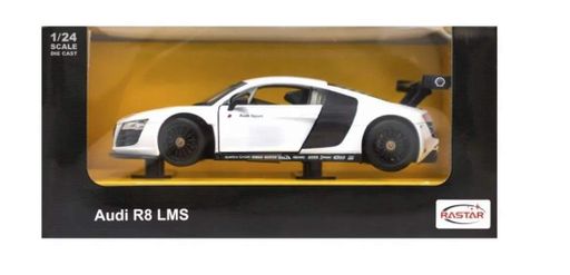 Машинка коллекционная металлическая Audi R8 LMS Rastar 56100 1:24 белый (2009157)