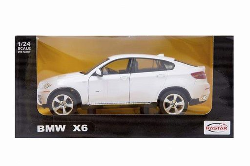 Машинка коллекционная металлическая BMW X6 Rastar 41500 1:24 белый (2009177)