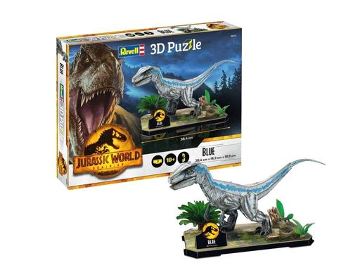 3D пазлы Велоцераптор "Blue" - Парк Юрского Периода Jurassic World Dominion Revell 00243 (2009182)