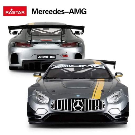 Машинка-трансформер на радиоуправлении Mercedes-Benz GT3 1:14 серый RASTAR+пульт (2009228)