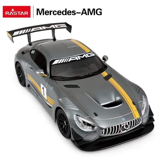 Машинка-трансформер на радиоуправлении Mercedes-Benz GT3 1:14 серый RASTAR+пульт (2009228)