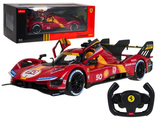 Машинка Ferrari 499P красная RASTAR модель 1:14 Автомобиль на дистанционном управлении + пульт (2009232)