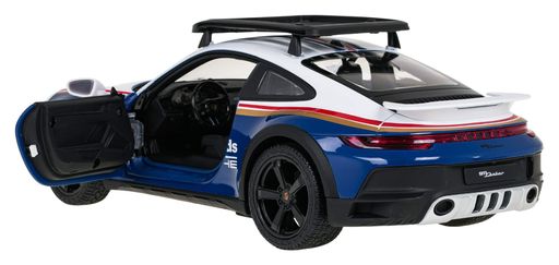 Машинка Porsche 911 Dakar Performance синьо-білий RASTAR модель 1:14 Автомобіль на дистанційному керуванні + пульт (2009235)