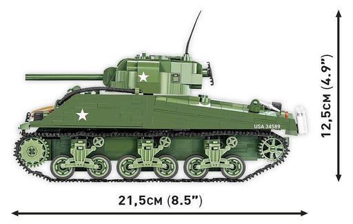 Конструктор детский танк M4A3 SHERMAN COBI 2570 (2009311)
