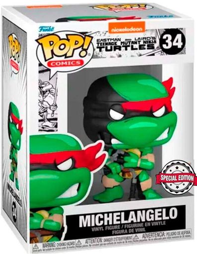 Фигурка Микеланджело — Funko Pop! MOVIES: TMNT — MICHELANGELO #34 (2009683)