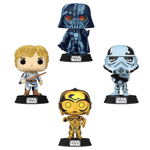 Набор из 4-х фигурок (Retro Comic Edition) — Funko Pop! STAR WARS: RETRO COMIC 4-PACK EXCLUSIVE (2009707)