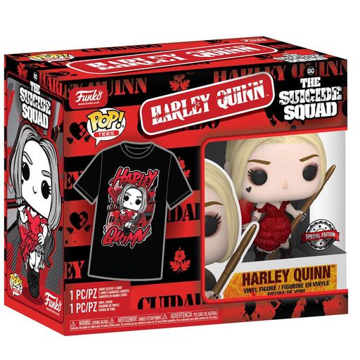 Подарочный набор Funko Pop! & Tee: DC Comics — Harley Quinn Suicide Squad (Фигурка + Футболка, Размер L) (2009740)