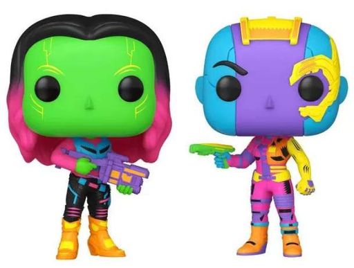 Набор фигурок Funko Pop! 2-Pack: Marvel — Gamora & Nebula Black Light (Exclusive) (2009744)