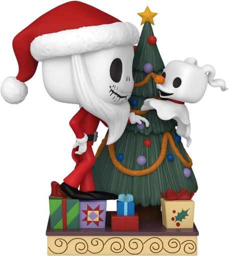 Фигурка Джек Скеллингтон и Зеро у дерева — Funko Pop! DELUXE: THE NIGHTMARE BEFORE CHRISTMAS 30th — JACK SKELLINGTON & ZERO WITH TREE #1386 (2009770)