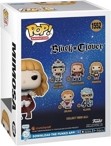 Фигурка Мимоза Вермиллион - Funko Pop! BLACK CLOVER - MIMOSA #1552 (2009885)