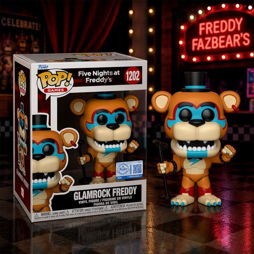 Фигурка Funko Pop! Games: FIVE NIGHTS AT FREDDY'S: SECURITY BREACH — GLAMROCK FREDDY #1202 (2009961)