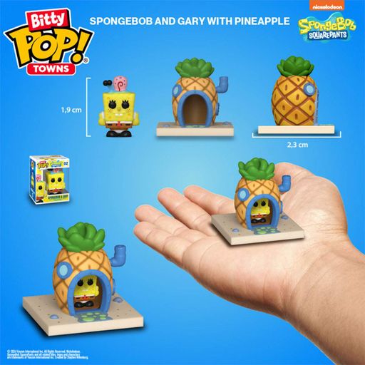 Набор фигурок Bitty Pop! Town — Губка Боб и его дом-ананас (SpongeBob & Pineapple House) (2010288)