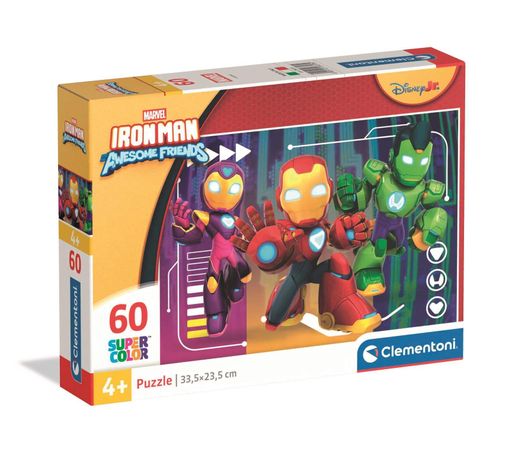 Пазл Clementoni: SuperColor — Marvel Iron Man / Железный Человек (60 элементов) — 26313 (2010342)
