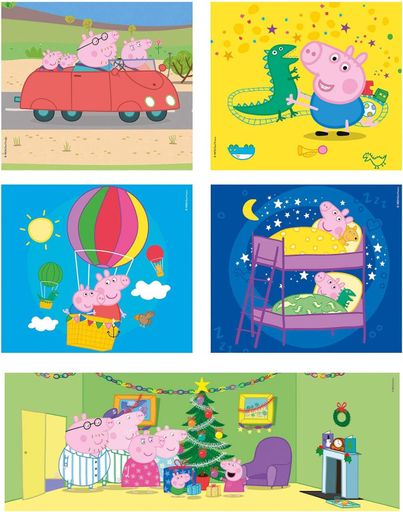 Пазл Clementoni: SuperColor — Peppa Pig / Свинка Пеппа (10 в 1: 3x18, 4x30, 2x48, 1x60 элементов) — 20271 (2010377)