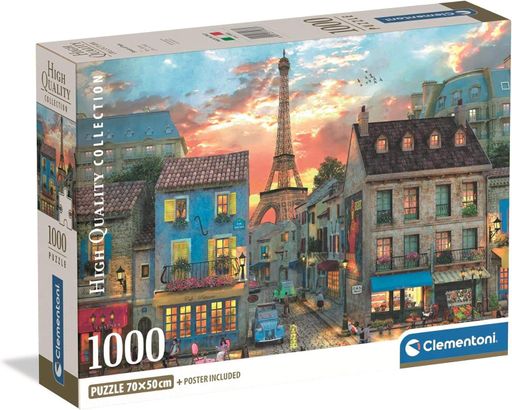 Пазл Clementoni: High Quality Collection — Streets of Paris / Улицы Парижа (1000 элементов) — 39983 (2010434)