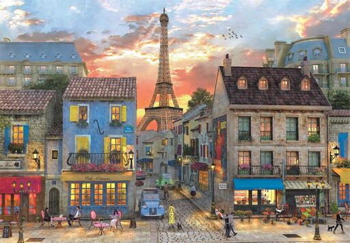 Пазл Clementoni: High Quality Collection — Streets of Paris / Улицы Парижа (1000 элементов) — 39983 (2010434)