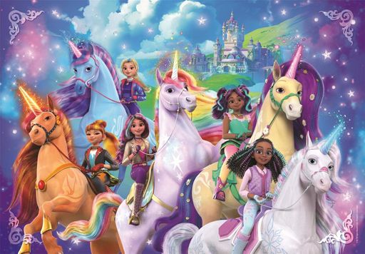 Пазл Clementoni: SuperColor — Unicorn Academy / Академия Единорогов (180 элементов) — 29802 (2010465)