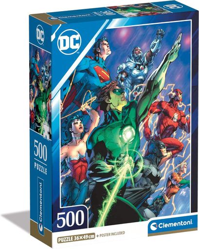 Пазл Clementoni: DC Comics — Justice League / Лига Справедливости (500 элементов) — 35532 (2010499)