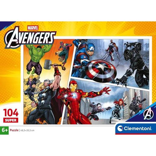 Пазл Clementoni: SuperColor — Marvel Avengers / Мстители (104 элемента) — 25011 (2010528)