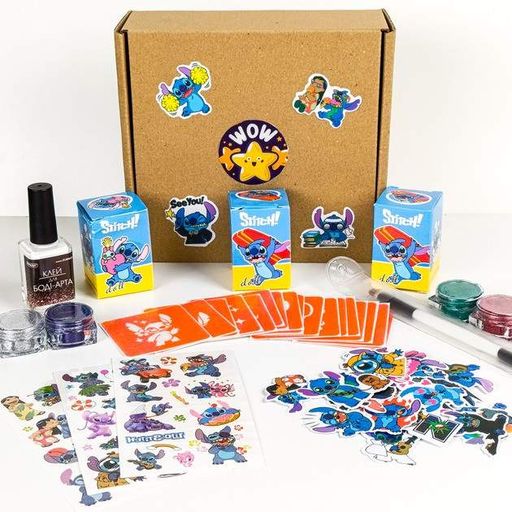 Набор для био-тату "Wow Box Стич" wow-box-stich-3 для 3 детей (2010566)