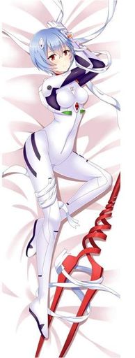 Дакимакура 150х50 см Рей Аянами Ева Евангелион Neon Genesis Evangelion Подушка  со съёмной наволочкой (2011168)