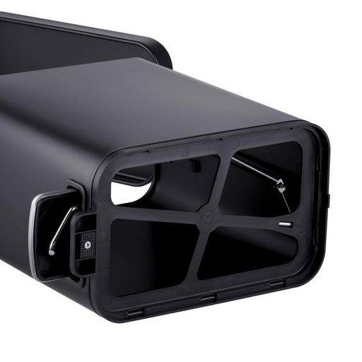 Відро для сміття з плавним закриттям прямокутне (5 літрів) Mixxus Premium Quadro-TC0105 Колір чорний (2011916)