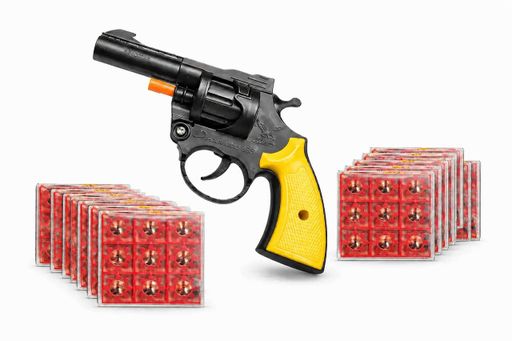 Пистолет-револьвер на пистонах Mister Colt 10 пачек пистонов в комплекте  720 выстрелов. (2012127)