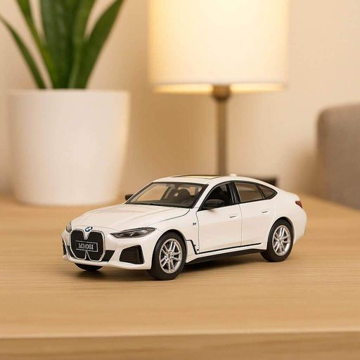 Электромобиль BMW i4 M50 Автопром 1:34 белый со звуком и светом 68714-1 (2012200)
