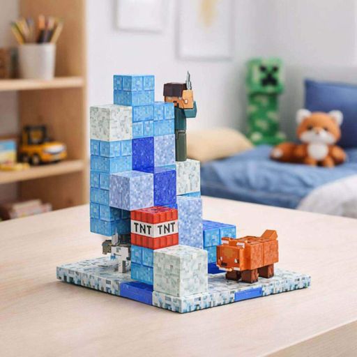 Магнитный конструктор Minecraft Magnet World 48 деталей — магнитные блоки с фигурками, арт. T9912 (2012216)