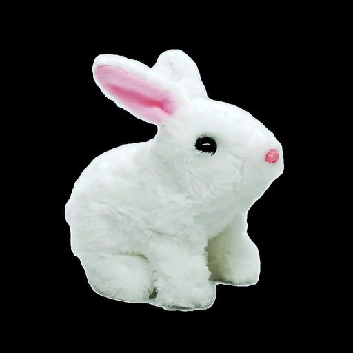 Интерактивная игрушка Yi wu jiayu Кролик белый с розовыми ушками LK003A-3 (2012235)