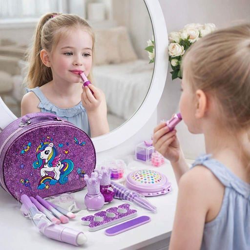 Набор детской косметики для девочек Pretty the Girl 2620B — игровая косметика в фиолетовой сумочке с пони (2012239)