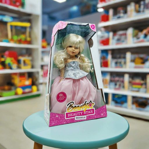 Музыкальная Кукла Shantou "Beauty Star" в розовом платье, (45 см), украинский язык (2012293)