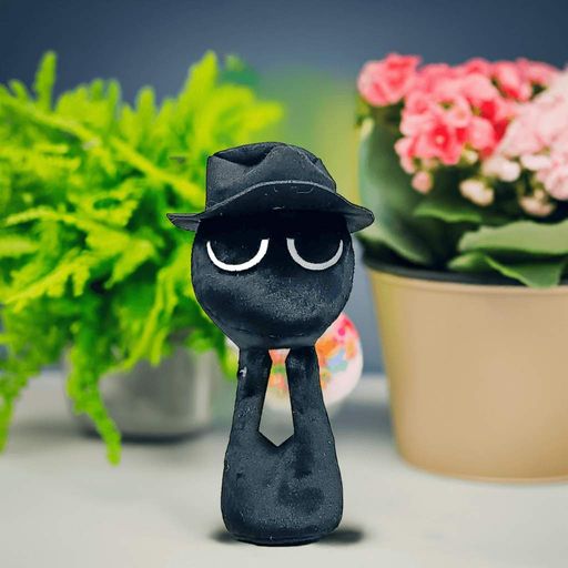 Мягкая игрушка Блэк Incredibox Sprunki (Фаза 1) — Чёрная, Плюшевая Игрушка для Фанатов Игр 00517-85 (2012299)