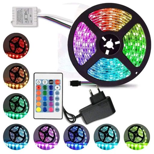 Комплект светодиодной ленты 3528 RGB в силиконе 5 м с пультом (2012541)