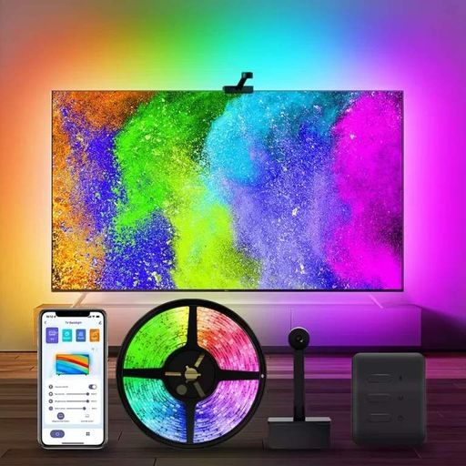 Светодиодная лента RGB 5050 с пультом дистанционного управления и источником питания. Многоцветная лента (2012586)