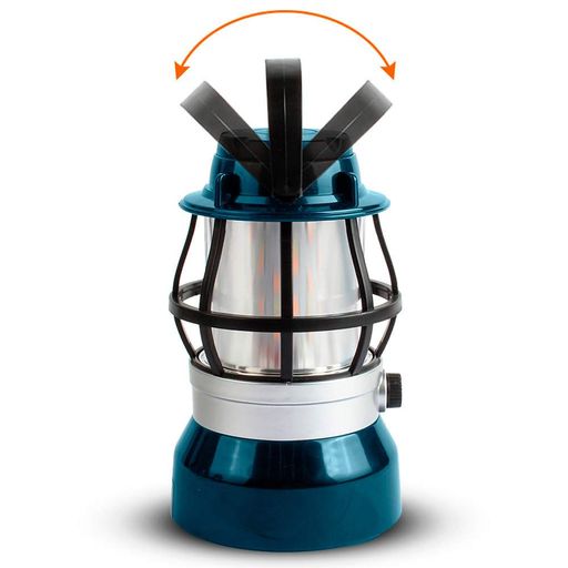 LED фонарь на солнечной батарее и батарейках, USB, зеленый / Кемпинговый аккумуляторный фонарь / Портативный светильник для дачи (2012626)