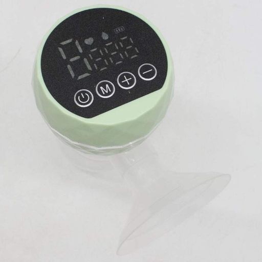 Электрический молокоотсос с LED-дисплеем, 180мл, USB, Зеленый / Беспроводной сцеживатель для грудного молока (2012760)