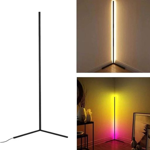 Напольная RGB лампа с пультом 120см, USB, Bluetooth / Угловая лампа торшер / Напольный светильник / LED лампа (2012776)