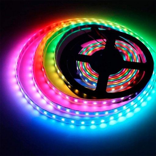 Светодиодная лента RGB, 5 м + Пульт + Блок питания 3528 RGB / Комплект многоцветная LED подсветка (2012848)