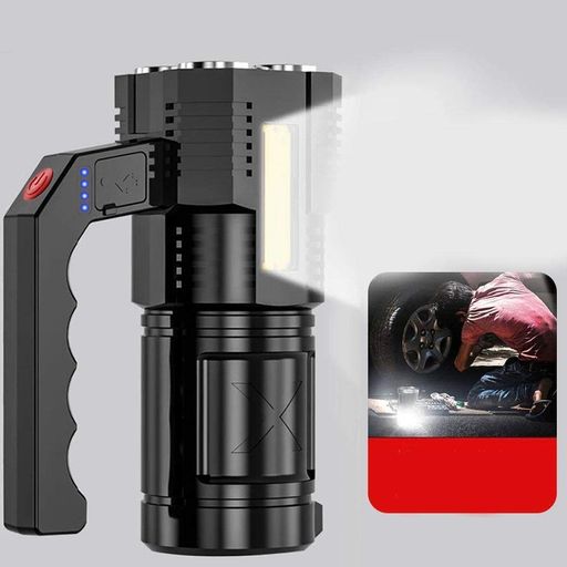 Светодиодный ручной фонарь 1200 мАч, 4LED, от USB Multi Fuction Portable Lamp / Фонарик водонепроницаемый (2012897)
