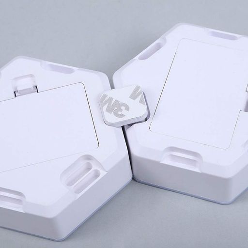 Модульный LED RGB светильник на батарейках 3 шт, шестигранный + Пульт / Разноцветный мебельный фонарик-ночник (2012931)