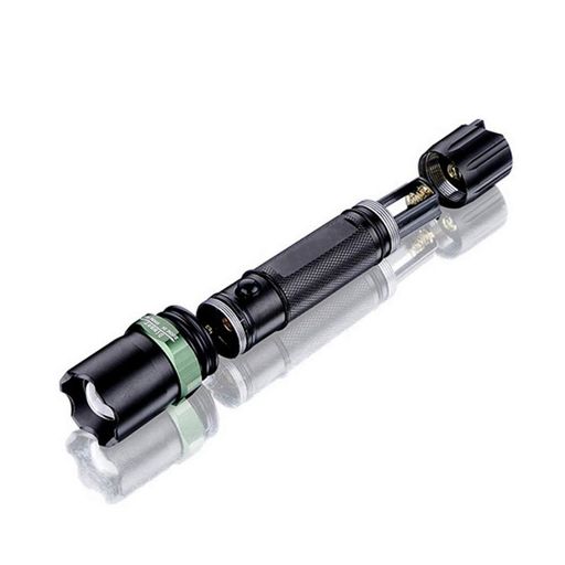 Фонарь ручной аккумуляторный + на батарейках 118, с ZOOM и USB / Мощный тактический фонарь (2012940)