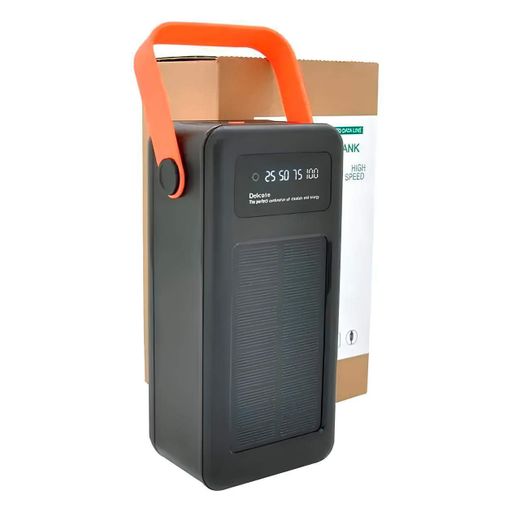 Power bank 100000мАч на солнечной батарее с переходниками, YM-638CX, Черный / Повербанк / Павербанк (2012976)